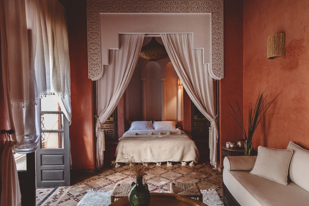 Riad Yasmine — emerald green courtyard pool in the Marrakech medina