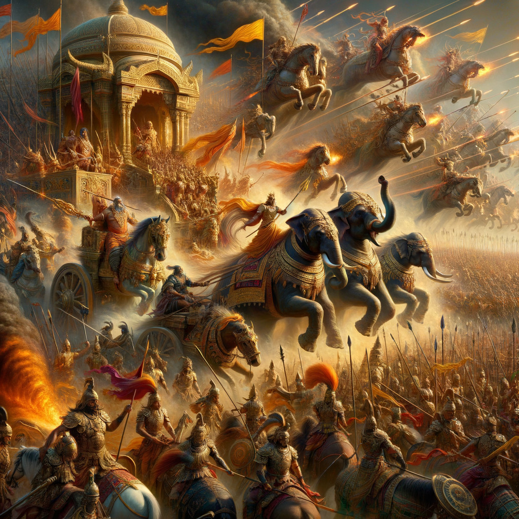 The Mahabharata — ancient Sanskrit epic describing Vimanas and aerial warfare