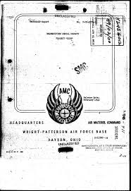 Cover page of the Air Materiel Command Report on Unidentified Flying Objects from Wright-Patterson Air Force Base, 1947–1948 — included in PURSUE Release 05 as DOW-UAP-D100