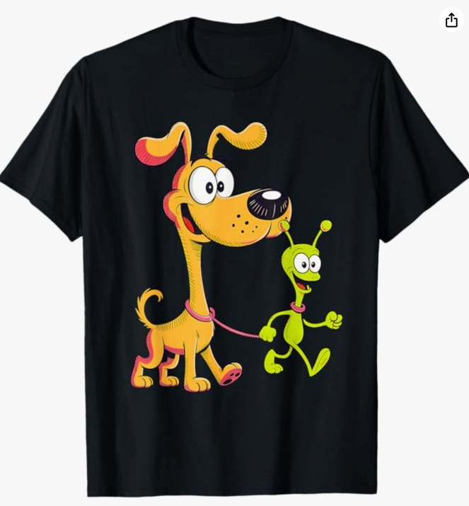 Extraterrestrial Walking Dog T-Shirt