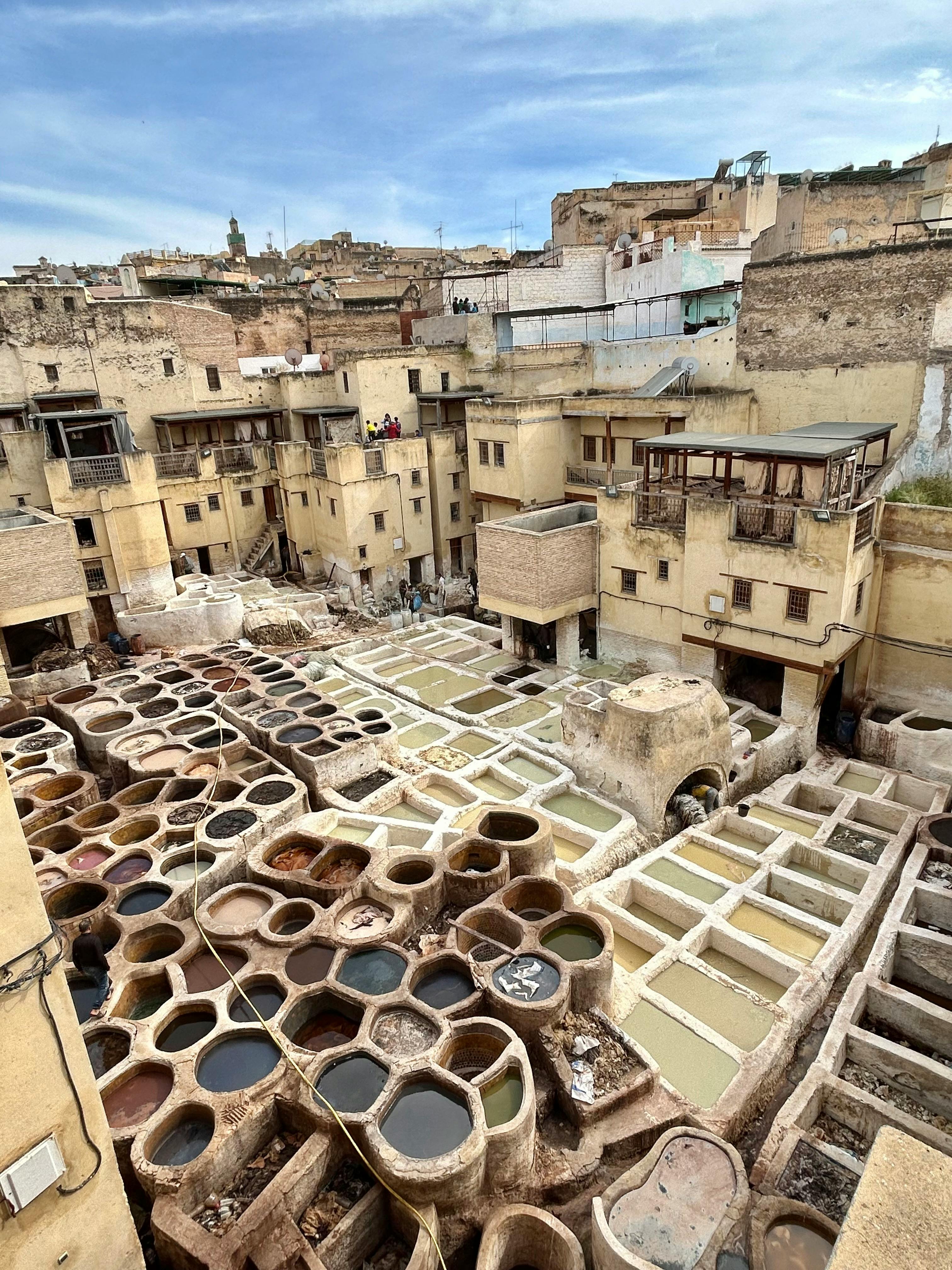 Fes medina — the ancient tanneries