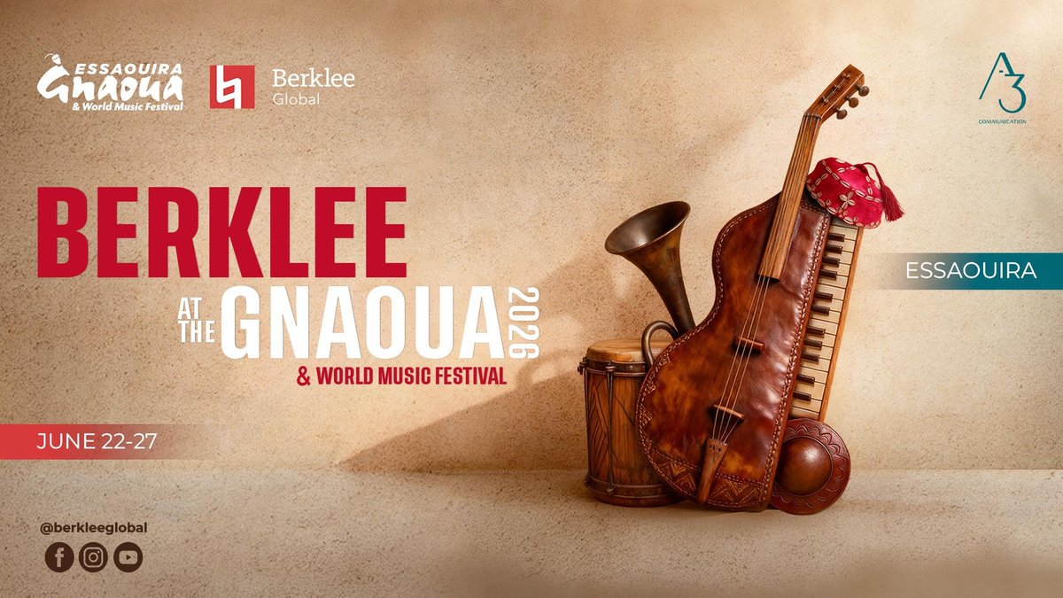 Official poster of the 3rd Gnaoua Festival, Essaouira 2000 — Tombouctou Mogador theme