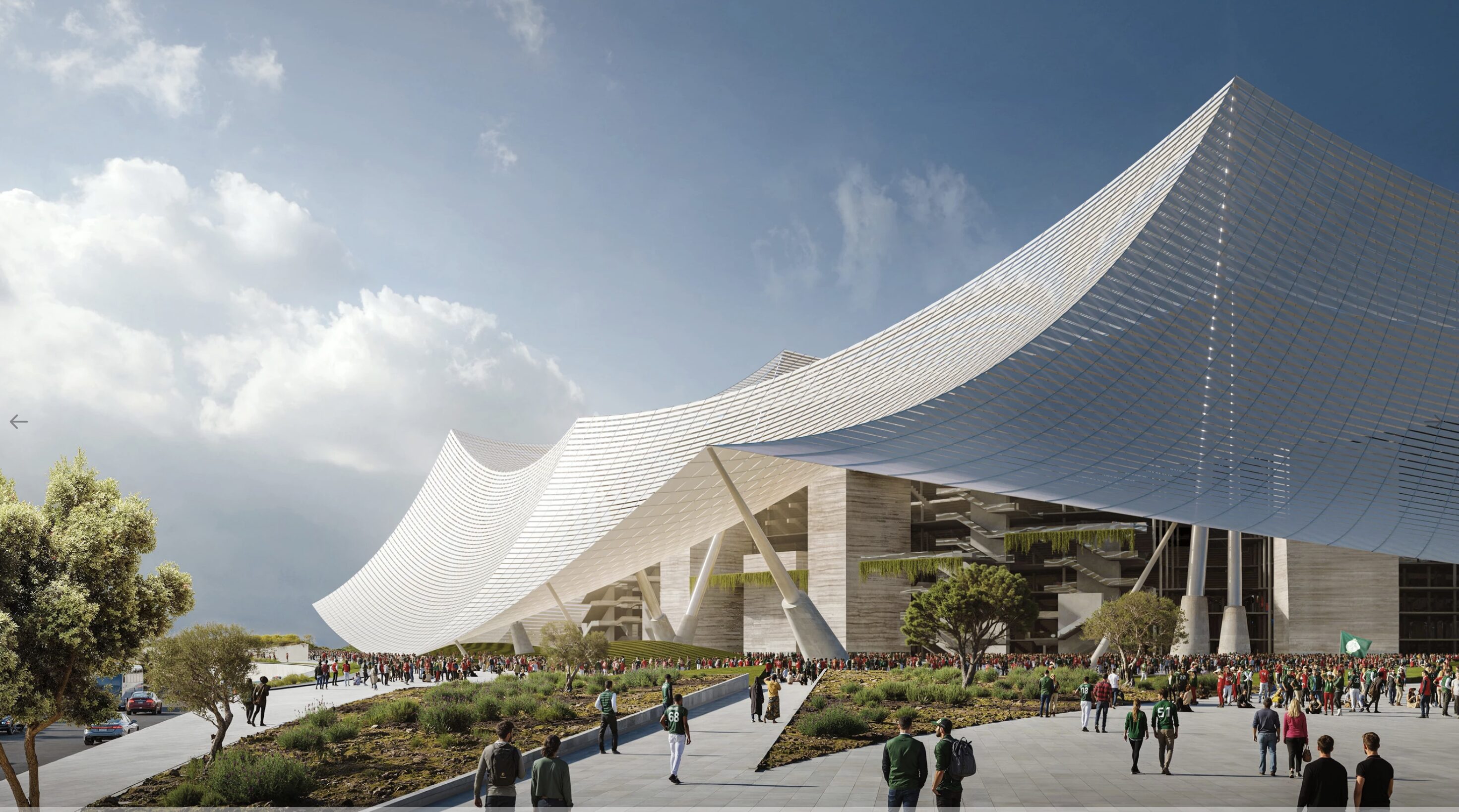 Grand Stade Hassan II interior — Morocco World Cup 2030
