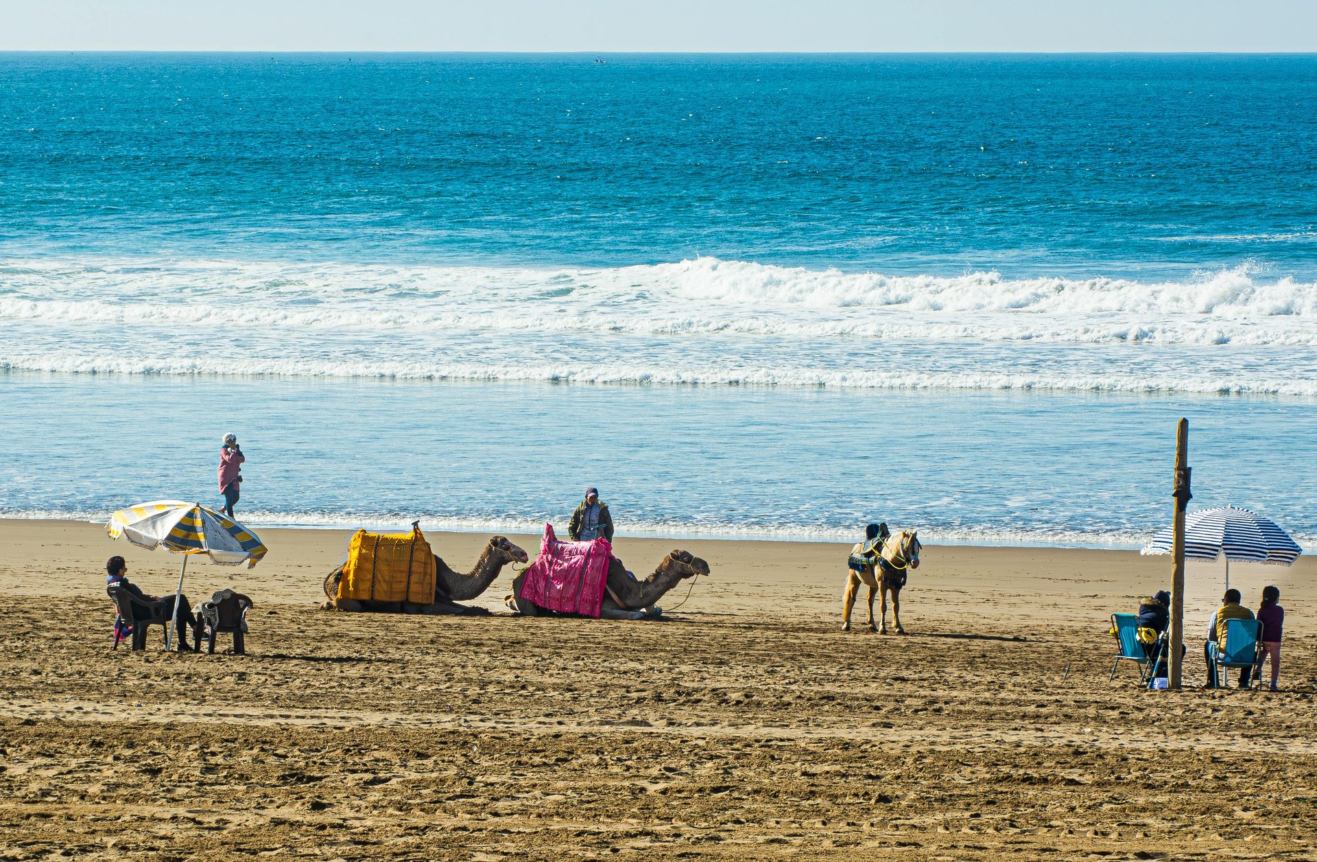 Mirleft beach coves and cliffs Morocco