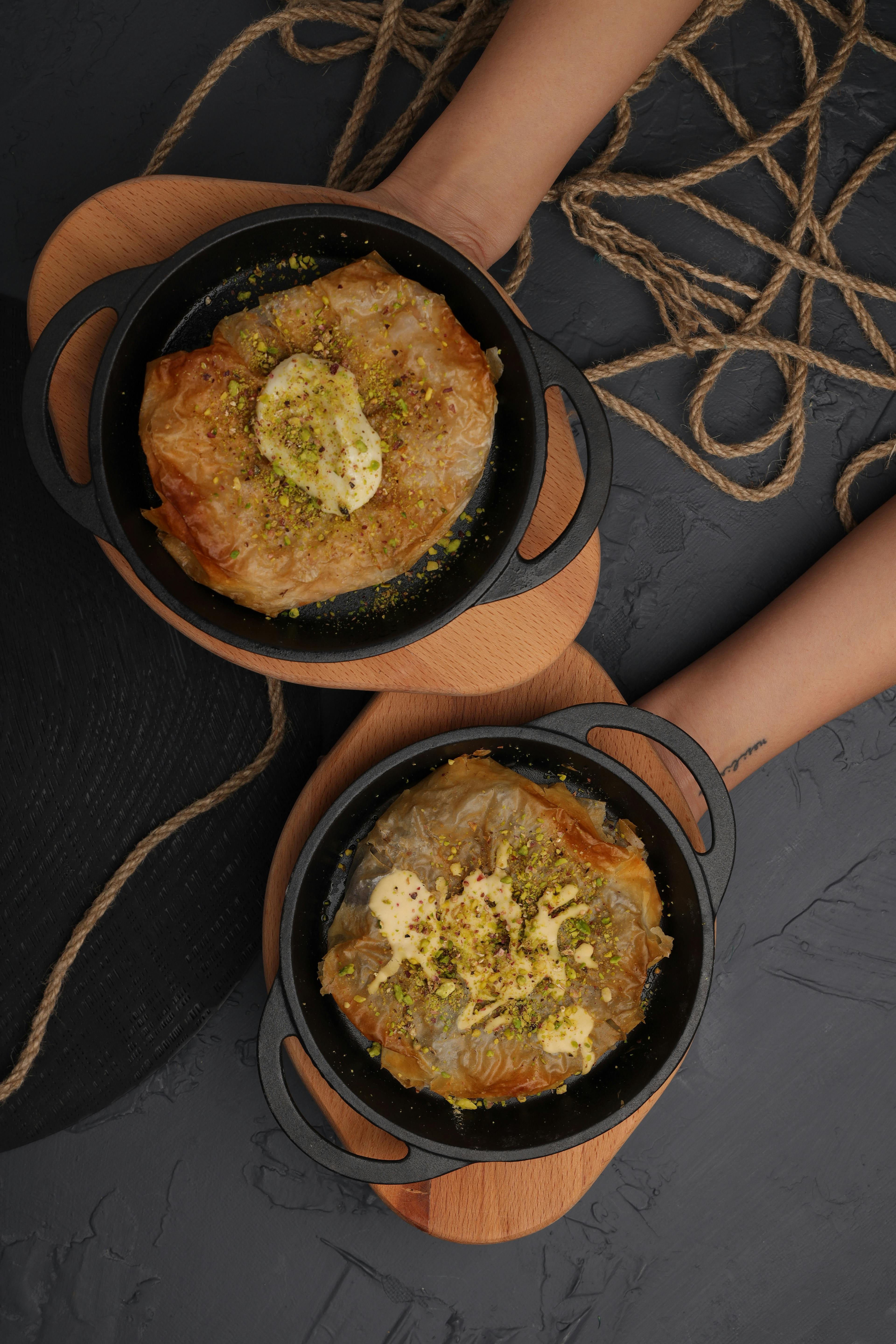 Moroccan pastilla (bastilla) — warqa pastry filled with pigeon, almonds and cinnamon