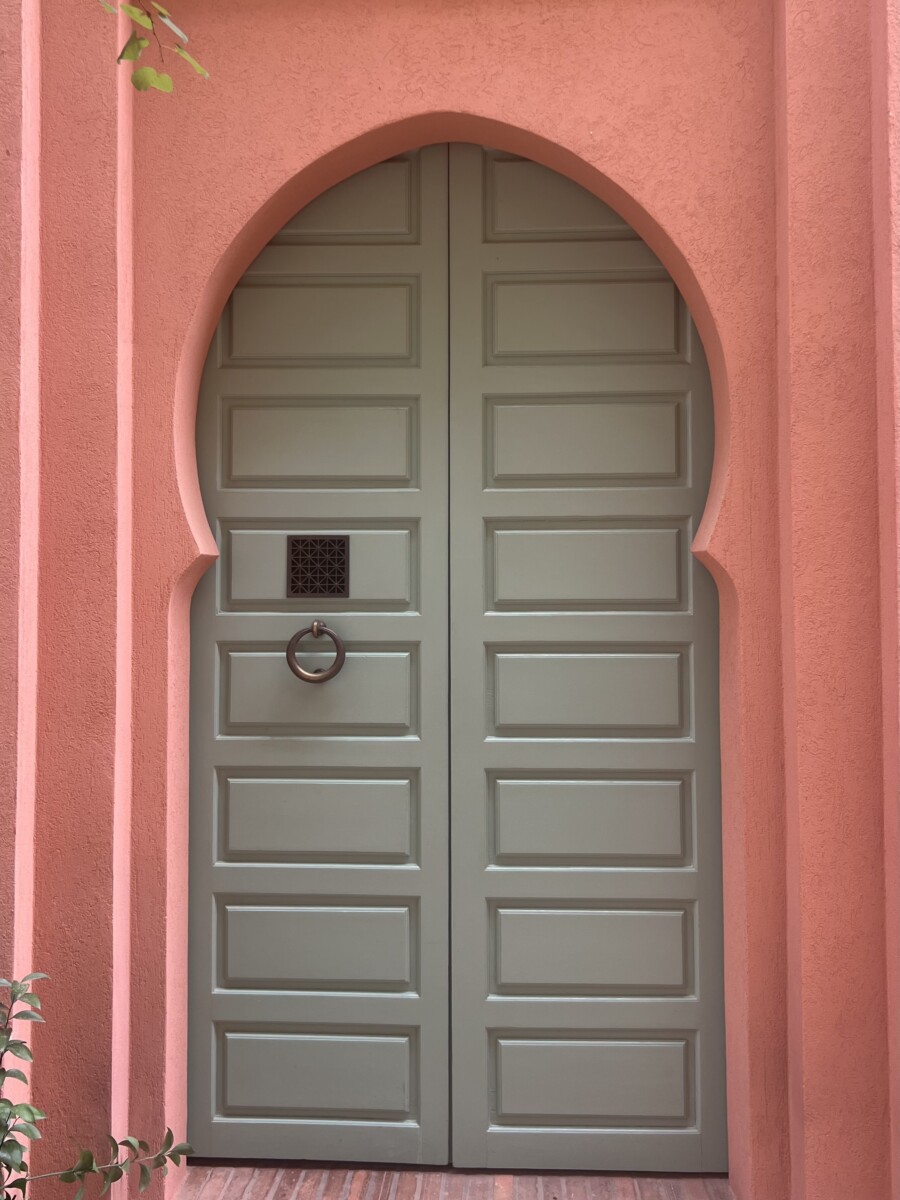 Ornate doorway in the Mouassine quarter, Marrakech